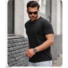 Spor Life Mens Style Mikro Sıfır Yaka T-Shirt