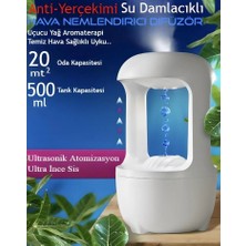 Qasul Anti-Yerçekimi Hava Nemledirici Geri Akış Su Damlacıklı Buhar Makinesi USB Aroma Uçucu Yağ Difüzörü