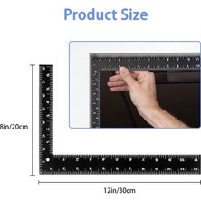 Galaxxy Marangoz Kare, 3 Parça L Kare Dik Açı Cetveli, 8 Inç x 12 Inç (Yurt Dışından)