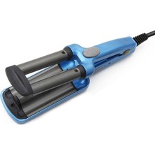 Galaxxy Blue Us Plug Mini Seramik Saç Crimper Curling Demir Maşa Sallama Değnek (Yurt Dışından)