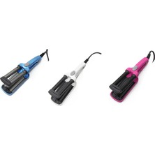 Galaxxy Blue Us Plug Mini Seramik Saç Crimper Curling Demir Maşa Sallama Değnek (Yurt Dışından)