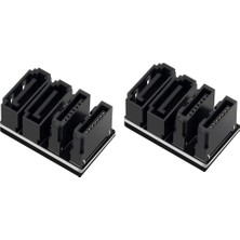 Hermoso Sata 7pin Çift Arayüzlü 2pcs Anakart Adaptörü 180 Derece (Yurt Dışından)