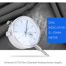 Galaxxy Kadranlı Gösterge Ölçer 0-10MM Metre 0,01 Çözünürlük Eşmerkezlilik Testi (Yurt Dışından)