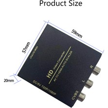 Hermoso Oyun Konsolu/tv Için Av(Rca) - HDMI Uyumlu Ses Video Dönüştürücü (Yurt Dışından)