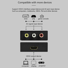 Hermoso Oyun Konsolu/tv Için Av(Rca) - HDMI Uyumlu Ses Video Dönüştürücü (Yurt Dışından)