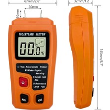 Galaxxy Dijital Ahşap Nem Ölçer Ahşap Nem Test Cihazı Büyük LCD Ekran (Yurt Dışından)