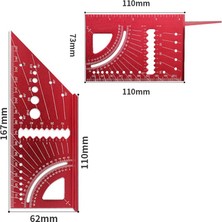 Galaxxy Tipi Açı Cetveli Çok Amaçlı Açı Cetveli 45 Derece 90 Derece (Yurt Dışından)