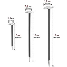 Galaxxy Yuvarlanan Kafa Gözetleme Çubuğu Seti Topuk Kolu 6 Inç 12 Inç 16 Inç, 3pcs (Yurt Dışından)