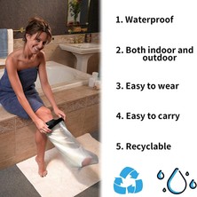 Hermoso Yetişkin Ayak ve Alt Bacak Banyo Aksesuarları Için Su Geçirmez Döküm Kılıf (Yurt Dışından)