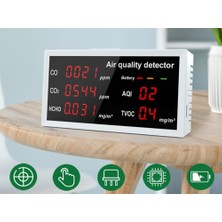 Galaxxy Maldehit Co Co2 Hcho Tvoc Aqı Için Şarj Edilebilir Hava Kalitesi Monitörü (Yurt Dışından)