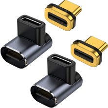 Hermoso Adet USB C Manyetik Adaptör 40GBPS, 24 Pin USB Adaptör (Yurt Dışından)