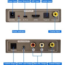 Hermoso Arc Toslink Spdıf Koaksiyel Için 192KHZ Çok Fonksiyonlu Ses Dönüştürücü (Yurt Dışından)