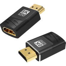 Hermoso 2pack 8k HDMI Uyumlu Bağlayıcı Erkek - Dişi (Yurt Dışından)