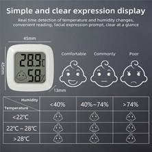 Galaxxy LCD Dijital Termometre Higrometre Magentic Sıcaklık Ölçer Siyah (Yurt Dışından)