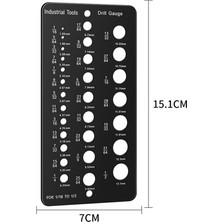 Galaxxy Matkap Ölçer 1/16 Ila 1/2 Inç 29 Delik Matkap Ucu Ölçer Ölçme Aletleri (Yurt Dışından)