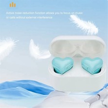 Gorgeous Love Bluetooth Kulaklık Su Geçirmez Kolay Eşleştirme Kalpli Kulaklık, Pembe (Yurt Dışından)
