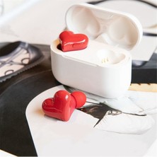 Gorgeous Love Bluetooth Kulaklık Su Geçirmez Kolay Eşleştirme Kalpli Kulaklık, Pembe (Yurt Dışından)