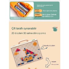 Janjonstar Çocuk Vida Kombinasyonu Oyuncak Seti Elektrikli Matkap Manuel Yaratıcı Dıy Montaj Vidası Erken Eğitim Eğitici Oyuncaklar 331 Adet Mühendislik Serisi (Yurt Dışından)