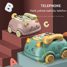 Janjonstar Erkek ve Kız Çocukları Için Çok Fonksiyonlu Çince-Ingilizce Iki Dilli Simülasyon Telefon Hikayesi Makinesi, Kedi Bebek Cep Telefonu Eğitici Oyuncak (Yurt Dışından)