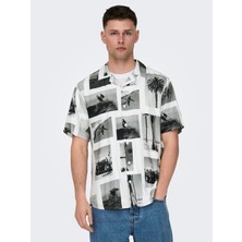 Only & Sons Only&sons Kısa Kollu Viskon Kumaş Erkek Gömlek 22028347