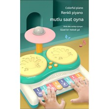 Janjonstar Çocuk Davul Seti Çok Fonksiyonlu Davul Enstrüman Caz Davulcusu Bebek Eğitici Müzik Hediye Oyuncak (Yurt Dışından)