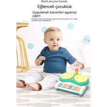 Janjonstar Çocuk Davul Seti Çok Fonksiyonlu Davul Enstrüman Caz Davulcusu Bebek Eğitici Müzik Hediye Oyuncak (Yurt Dışından)