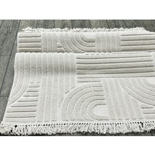 MBA Dizayn 1090 Antrasit Yumuşak Dokulu Halı Kilim Salon Mutfak Koridor Kesme Yolluk Dokuma Halı