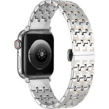 Five-E Apple Watch 38 / 40 / 41 mm Çizilmez ve Paslanmaz Ayarlanabilir Premium Çelik Kordon