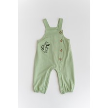 Mininio Erkek Bebek Timsah Nakışlı Salopet