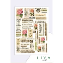 Liyacraft 5'li Vintage Sticker Planner Ajanda Bullet Journal Için Uygun Set