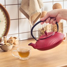 Karaca Japanese Döküm Demlik/Teapot 800 Ml Kırmızı