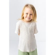 Mininio Erkek Bebek Puantiye Desenli Cep Detaylı T-Shirt