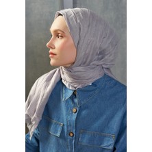 Madame Polo Bambu Pilise Şal - Gri