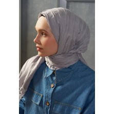 Madame Polo Bambu Pilise Şal - Gri