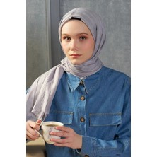 Madame Polo Bambu Pilise Şal - Gri