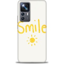 Kılıf Evreni Xiaomi Mi 12T Kılıf Hd Baskılı Kılıf - Smile Güneş + 9h Nano Ekran Koruyucu