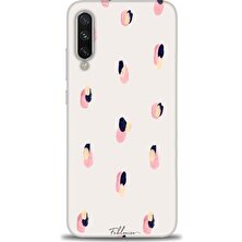 Kılıf Evreni Xiaomi Mi A3 Kılıf Hd Baskılı Kılıf - Pembe Lacivert + 9h Nano Ekran Koruyucu