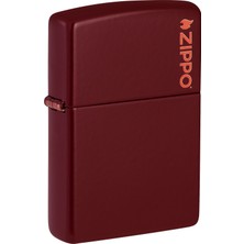 Zippo Merlot Matte Logo Dizayn Çakmak