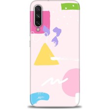 Kılıf Evreni Xiaomi Mi A3 Kılıf Hd Baskılı Kılıf - Üçgen Kare + 9h Nano Ekran Koruyucu