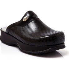 Dr. Mitra Klasik Taban Doktor Hemşire Hastane Aşçı Terliği 201 Siyah