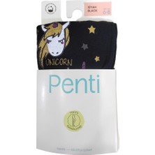 Penti Kız Çocuk Unicorn Party Desenli Külotlu Çorap