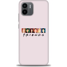 Kılıf Evreni Xiaomi Redmi A1 Kılıf Hd Baskılı Kılıf - Renkli Friends + 9h Nano Ekran Koruyucu