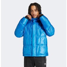 Adidas Lightweight Down Puffer Erkek Mavi Mont IR7130