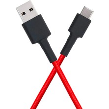 Xiaomi Örgülü Usb-A (Usb-C) 1m Kırmızı Şarj