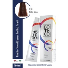 Botego Milano Profesyonel Krem Boya 6.58 Amber Maun 100 ml