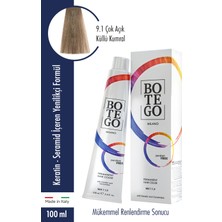 Botego Milano Profesyonel Krem Boya 9.1 Çok Açık Küllü Kumral 100 ml