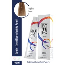 Botego Milano Profesyonel Krem Boya 7.12 Inci Kumral 100 ml