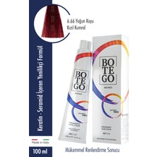 Botego Milano Profesyonel Krem Boya 6.66 Yoğun Koyu Kızıl Kumral 100 ml