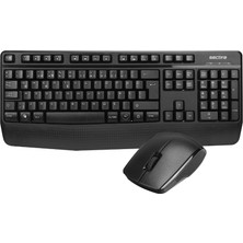 Seclife SKM-335 Siyah Kablosuz Q Klavye + Mouse Set