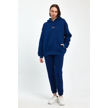 Odda Küçük Baskılı Kapüşonlu Sweatshirt